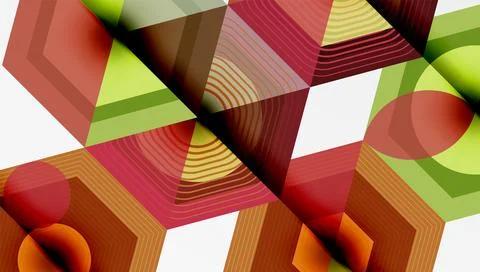 Hexagons, diamonds pattern. Geometric repeating hexagon background 스톡 일러스트