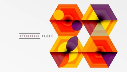 Hexagons, diamonds pattern. Geometric repeating hexagon background Stock Illustration