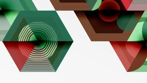 Hexagons, diamonds pattern. Geometric repeating hexagon background Illustrazione stock