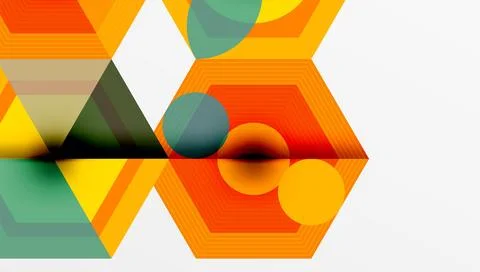 Hexagons, diamonds pattern. Geometric repeating hexagon background 스톡 일러스트