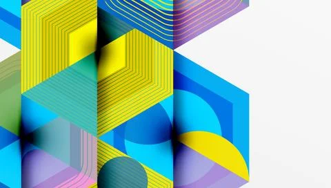 Hexagons, diamonds pattern. Geometric repeating hexagon background Illustrazione stock