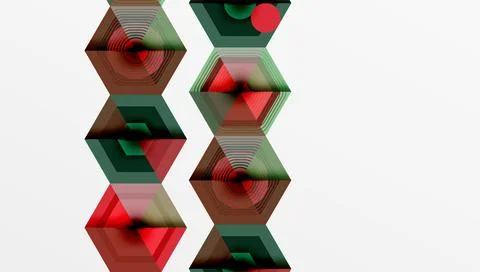 Hexagons, diamonds pattern. Geometric repeating hexagon background イラスト素材
