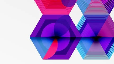 Hexagons, diamonds pattern. Geometric repeating hexagon background イラスト素材