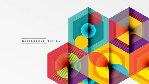 Hexagons, diamonds pattern. Geometric repeating hexagon background 스톡 일러스트