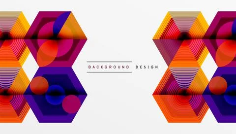 Hexagons, diamonds pattern. Geometric repeating hexagon background イラスト素材