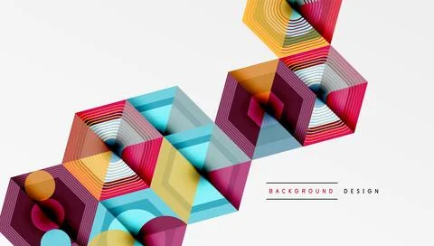 Hexagons, diamonds pattern. Geometric repeating hexagon background Stock Illustration