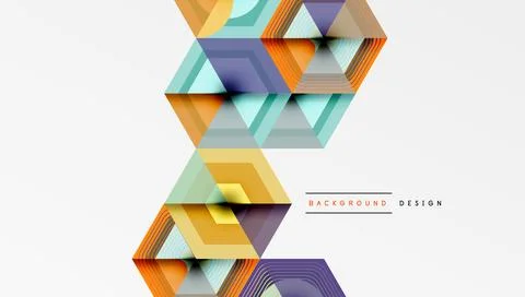 Hexagons, diamonds pattern. Geometric repeating hexagon background Illustrazione stock