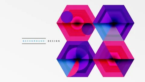 Hexagons, diamonds pattern. Geometric repeating hexagon background 스톡 일러스트