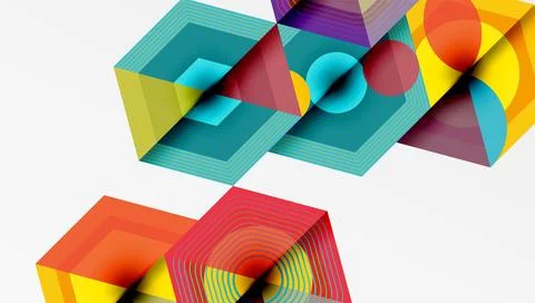 Hexagons, diamonds pattern. Geometric repeating hexagon background Stock Illustration