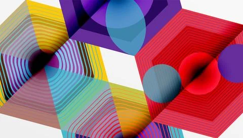 Hexagons, diamonds pattern. Geometric repeating hexagon background イラスト素材