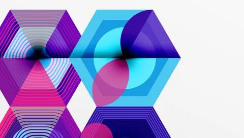 Hexagons, diamonds pattern. Geometric repeating hexagon background イラスト素材