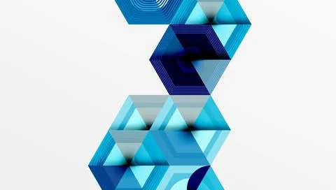 Hexagons, diamonds pattern. Geometric repeating hexagon background イラスト素材