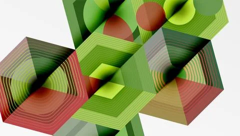 Hexagons, diamonds pattern. Geometric repeating hexagon background イラスト素材