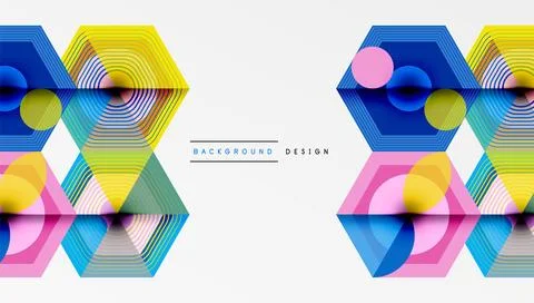 Hexagons, diamonds pattern. Geometric repeating hexagon background イラスト素材