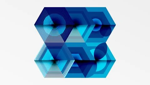 Hexagons, diamonds pattern. Geometric repeating hexagon background イラスト素材