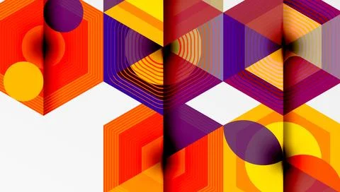 Hexagons, diamonds pattern. Geometric repeating hexagon background イラスト素材