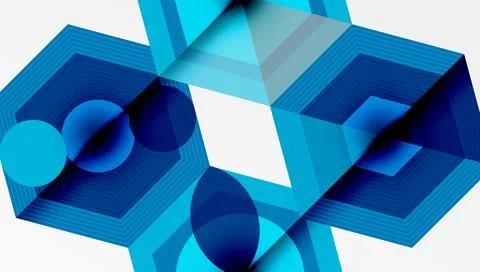 Hexagons, diamonds pattern. Geometric repeating hexagon background Stock Illustration
