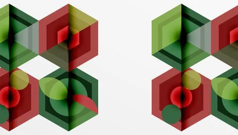 Hexagons, diamonds pattern. Geometric repeating hexagon background 스톡 일러스트