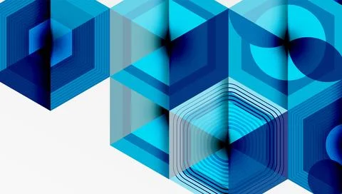 Hexagons, diamonds pattern. Geometric repeating hexagon background イラスト素材