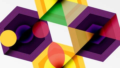 Hexagons, diamonds pattern. Geometric repeating hexagon background イラスト素材