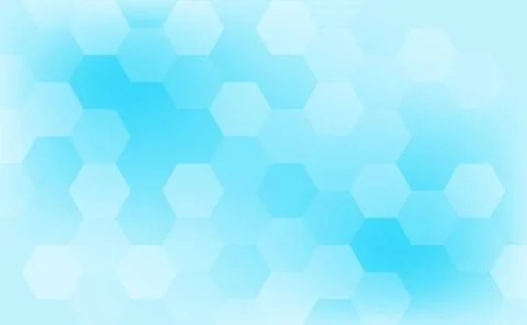 Hexagons of different sizes on a blue background - Vector Hexagons of diff... Stock Photos