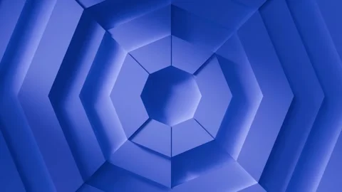 Hexagons flow together forming a captivating motion pattern Stock Footage 318451445