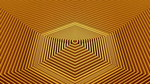 Hexagons Form A Wave Stock Footage 138823260