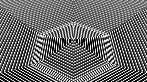 Hexagons Form A Wave Stock Footage 138867474