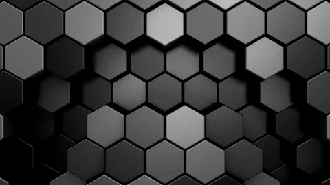 Hexagons Form a Wave Video stock 295036839