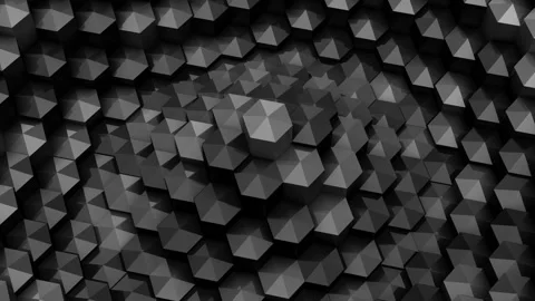 Hexagons Formed A Wave Stock Footage 101047751