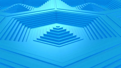 Hexagons Formed A Wave Stock Footage 116707214