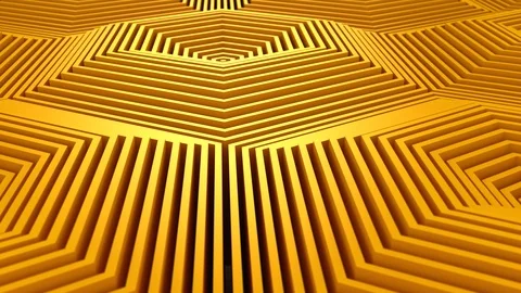 Hexagons Formed A Wave Stock Footage 118824098