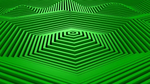 Hexagons Formed A Wave Stock Footage 118825866