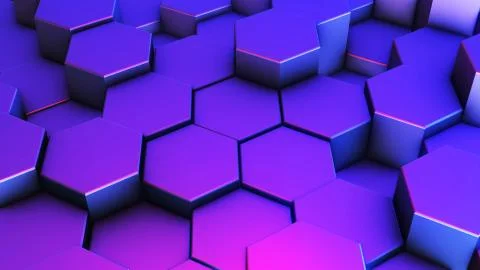 Hexagons honeycomb background abstract science design Illustrazione stock