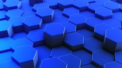 Hexagons honeycomb background abstract science design Illustrazione stock
