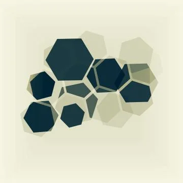 Hexagons Stock Illustration