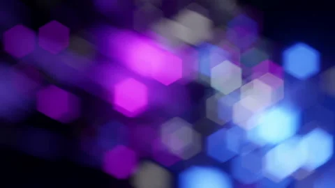 Hexagons Lens Bokeh Stock Footage 221256471