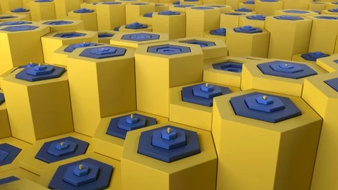 Hexagons Looping Seamless Stock Footage