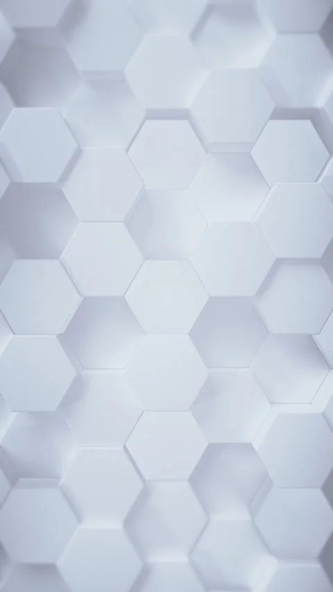 Hexagons Low Poly Silver Abstract Vertical Video Background Loop Stock Footage 212390358