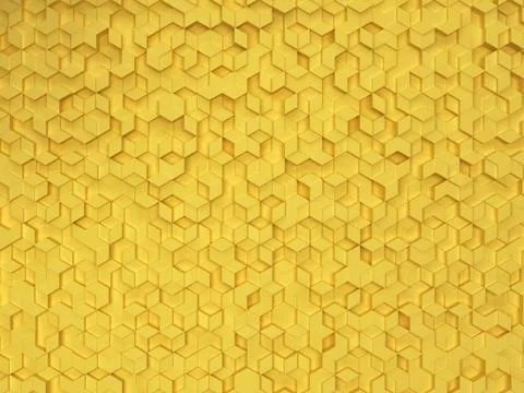Hexagons made of rhombuses Stock Illustration