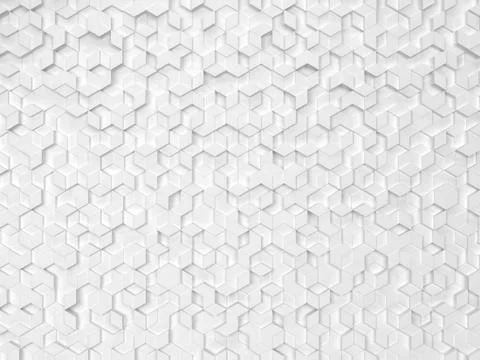 Hexagons made of rhombuses Stock Illustration