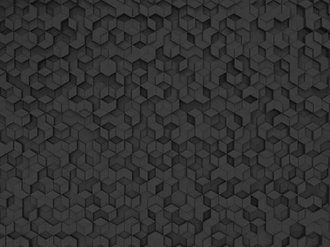 Hexagons made of rhombuses Stock Illustration