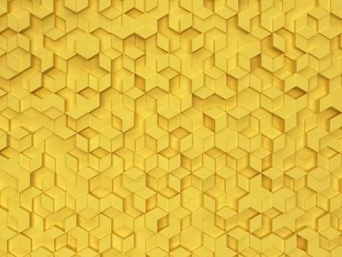 Hexagons made of rhombuses イラスト素材