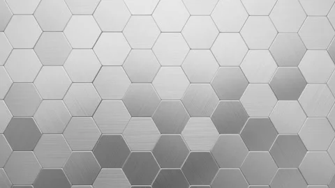 Hexagons metal surface Stock Footage 140878211