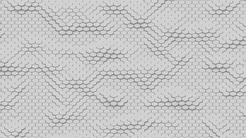 Hexagons mosaic. Abstract light bokeh with hexagonal shape. Video stock 118317939