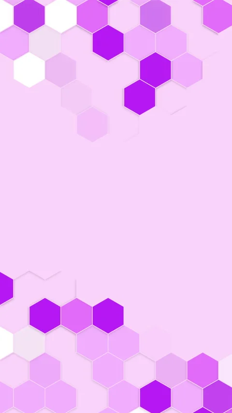 Hexagons pattern on purple background. Genetic research, molecular structure. Stock Footage 311874722