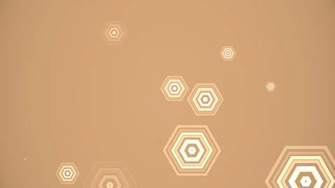 Hexagons spring up on a colorful background 스톡 일러스트