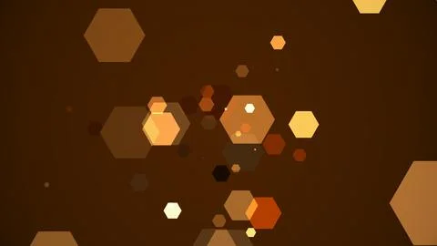 Hexagons spring up on a colorful background Stock Illustration