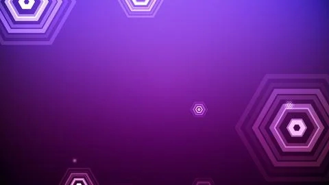 Hexagons spring up on a colorful background Stock Illustration