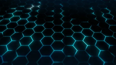 Hexagons texture for futuristic surface concept. Видео 132124286